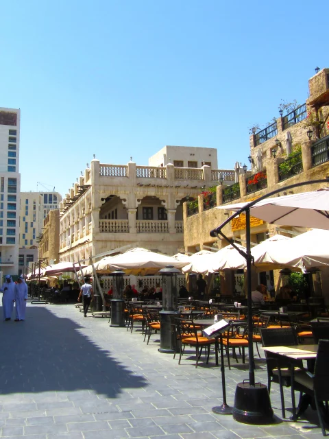 Qatar old town, day, people walking