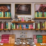 Geneva Chocolate shop interior, various sweets on display