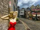 Belgium Durbuy street view with old houses in background